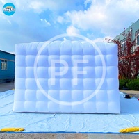 Tente gonflable géante promotionnelle de dôme d'air de cube tente gonflable imperméable faite sur commande de boîte de nuit avec la LED éclairée