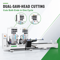 Machine de découpe CNC en aluminium pour la fabrication de profilés de fenêtres et de portes, scellement, perçage, poinçonnage avec système de positionnement servo