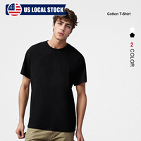 Kaos 180GSM 100% Katun Distressed Polos Custom Logo Grosir Produsen OEM Label Pribadi Pabrik Pemasok Kaos Pria