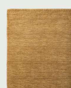 Tapis de sol moderne sur mesure, design de créateur, en laine tuftée à la main, couleur beige, peluche douce, poils coupés 15 mm, couleur unie, durable, pour la maison et les pique-niques - Product Image 1
