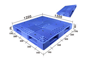 מותאם אישית מטען 4-דרך חובה כבדה כפול פנים hdpe פלסטיק בגודל גדול rfid פלדה הפיך מחוזק אחסון - Product Image 2