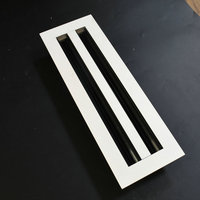 Diffuseur linéaire à fentes en alliage d'aluminium, grille linéaire double couche pour la ventilation des appareils de climatisation