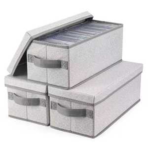 Caja Organizadora Plegable para Discos de Vinilo y CD, Resistente, Apilable, para Almacenamiento de Música en Estudio - Product Image 1