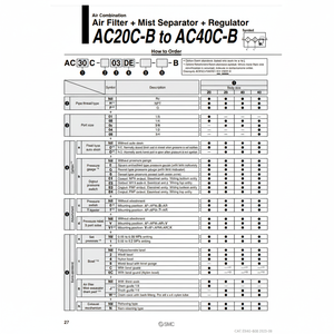 Combinación de aire SMC Pneumatics, piezas neumáticas de - Product Image 1