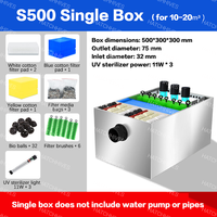 Système de filtration biologique pour bassin en acier inoxydable 304 durable, pour des environnements aquatiques sains pour les poissons koï