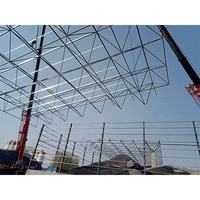 Toit commercial industriel en métal pour le bâtiment préfabriqué de structure en acier d'atelier extérieur