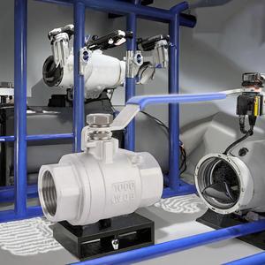 Válvula de Bola de Acero Inoxidable 316 de 3/4'', 2 Piezas, Paso Completo PT, Alta Temperatura 500 psi, para Agua/Gas/Aceite - Product Image 3