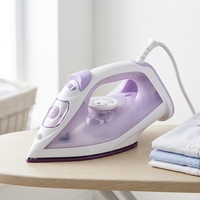 Fer à vapeur multifonction 1600W avec réservoir d'eau de 150ml, semelle en céramique, fer à repasser électrique, fonction vapeur pulvérisée