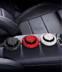 Car Flying Saucer Perfume Holder with Rhinestones <b>Mint</b> Fragrance Metal Vent Clip No Electricity Required Decoration - Product Image 5