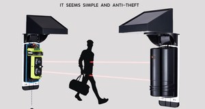 Chất lượng cao ngoài trời năng lượng mặt trời hoạt động tia hồng ngoại Detector báo động an ninh tường cảm biến - Product Image 5