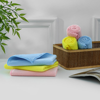 Serviette de cuisine en microfibre de haute qualité 300 g/m² légère, carrée 11,62 x 11,82 pouces, à poils longs et courts, pour le nettoyage du verre