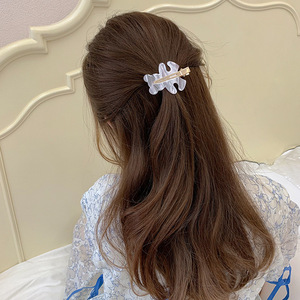 Pinces à cheveux en acétate en forme d'ours à carreaux, barrettes crocodiles sans pli, accessoires de mode mignons pour femmes et filles - Product Image 2