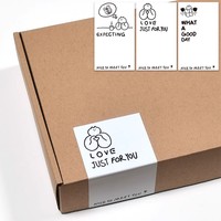 Rouleau d'autocollant personnalisé vinyle adhésif étanche marque logo étanchéité entreprise logo autocollant étiquettes d'emballage alimentaire