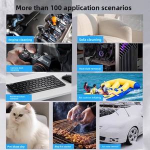 Ventilador Turbo Portátil, Mini Ventilador de Mano Potente, Recargable por USB, de Alta Velocidad, Sin Escobillas, con Batería de 4000 mAh - Product Image 4