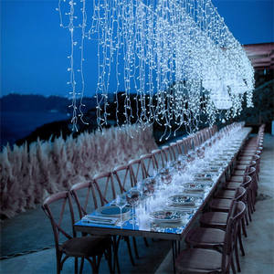 Guirnalda de luces con forma de <span class=keywords><strong>estrella</strong></span> para decoración de fiestas, guirnalda de luces de 220v con forma de <span class=keywords><strong>estrella</strong></span> de 3M, de fibra óptica con forma de <span class=keywords><strong>cascada</strong></span> - Product Image 3