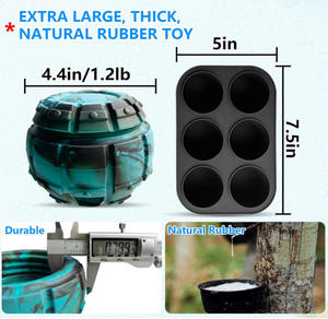 Dondurulmuş tedavi dağıtım köpek oyuncak-büyük çiğnemek oyuncak, dondurulabilir doldurulabilir kauçuk, anksiyete azaltır, - Product Image 6