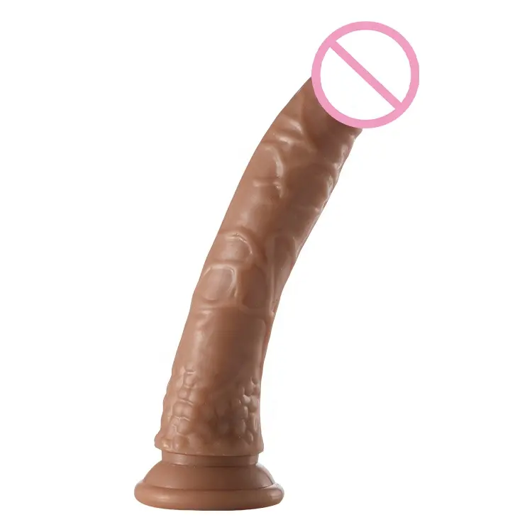 Consolador de silicona líquida de doble capa para mujer, juguete sexual realista de plástico, pene, consolador, piel Real