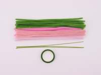 Kit de loisirs créatifs avec fleurs en chenille - Nettoyants pour tuyaux en chenille pour la création de fleurs de tulipes