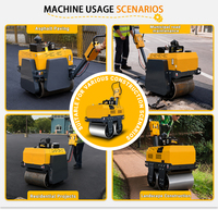 Mini-compacteur vibrant à double tambour certifié CE EPA avec moteur à faibles émissions Stage V - Prix compétitif