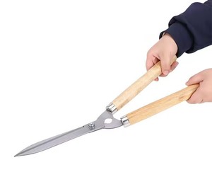 Sécateur de jardin à manche en bois, outils manuels de jardin, coupe-herbe manuel, cisailles de jardinage - Product Image 1