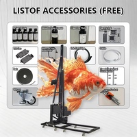 Machine d'impression jet d'encre pour murs et sols avec lampe UV réglable pour l'impression sur murs et sols