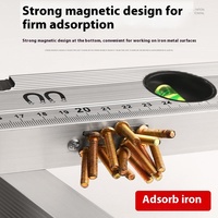 Règle de nivellement en alliage d'aluminium de haute précision de qualité industrielle règle de niveau d'eau magnétique forte pour la décoration intérieure
