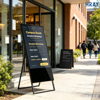 Soporte de Exhibición Publicitaria para Exteriores HRAY, Resolución FHD 4K, Múltiples Sistemas Operativos, para Transmisión de Información en Tiendas Minoristas