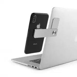 Çift monitör ekran klip dizüstü yan montaj Tablet braketi ayarlanabilir telefon standı tutucu