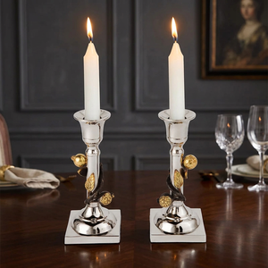 Candelabro de Hierro Estilo Vintage, Portavelas, Decoración para el Hogar, Oficina, Bodas, Fiestas Navideñas, Centro de Mesa - Product Image 4