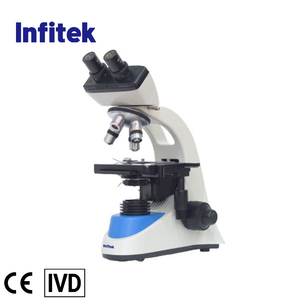 Infitek <span class=keywords><strong>40X</strong></span> 100X 400X <span class=keywords><strong>1000X</strong></span>双眼光学生物顕微鏡 (スライディング) CE付き - Product Image 2