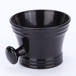 ชามโฟมโกนหนวดว่านเม่ย พลาสติกสีดำ พร้อมด้ามจับ สำหรับดูแลเครา - Product Image 3