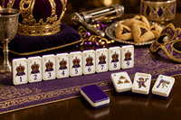 160 pièces de Mahjong américain en acrylique avec motifs Joker, Crak, Bam, Masque et Vin, logo personnalisé, pour soirée de jeu en famille, cadeau