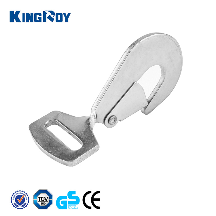KINGROY, 2 дюйма, 50 мм, 5 тонн, усиленный кованый витой карабин с защелкой для ремня с храповым механизмом