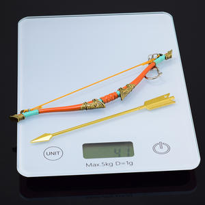 Legend Zelda Link Twilight Bow 18CM Llavero de metal completo Decoración de escritorio coleccionable y modelos de armas al por mayor para niños y adultos - Product Image 3