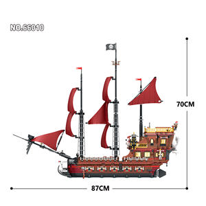 Set <span class=keywords><strong>de</strong></span> Construcción <span class=keywords><strong>de</strong></span> Barco <span class=keywords><strong>Pirata</strong></span>, Modelo <span class=keywords><strong>de</strong></span> Velero, Kit <span class=keywords><strong>de</strong></span> Construcción, Buque <span class=keywords><strong>de</strong></span> Guerra Militar, Juguete Coleccionable, Fantasía Militar - Product Image 3