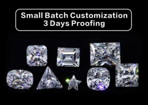 Pierres précieuses synthétiques de haute qualité T set Cz pierres précieuses par ensemble 10 tailles Square Asscher cut zircone cubique pour la vérification des couleurs - Product Image 6