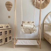 Petit hamac suspendu d'intérieur pour bébés balançoire pour bébé avec panier suspendu