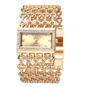 <span class=keywords><strong>Orologio</strong></span> al quarzo Casual da <span class=keywords><strong>donna</strong></span> in oro acciaio inossidabile di lusso semplice <span class=keywords><strong>orologio</strong></span> retrò di lusso quadrato caldo e quadrato di moda - Product Image 6