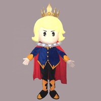 Costume de mascotte personnalisé UYEAH de haute qualité, MOQ 1 pièce, personnage de dessin animé, princesse, prince, cosplay, roi