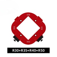 2 pièces Gabarit de positionnement d'angle pour défonceuse, qualité industrielle, pour le travail du bois, en alliage d'aluminium, pour arrondissement de coins, OEM/ODM