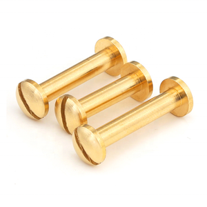 Offres Spéciales laiton cuivre mâle à femelle tête fendue livre reliure poste <span class=keywords><strong>rivet</strong></span> chicago vis de fournisseur fiable - Product Image 4