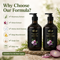 Champú y Acondicionador SILU Natural de Romero y Cebolla con Aminoácidos para el Cuidado del Cabello, Proveedor de Marca Privada OEM