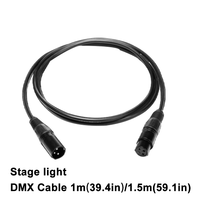 Câble DMX512 XLR 3 broches Igracelite mâle-femelle blindé OFC 22AWG pour contrôle d'éclairage de scène DJ, théâtre, concert, événement