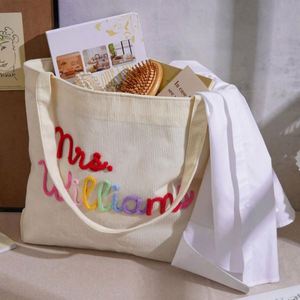 <b>Personalised</b> Name Fashion Solid Color Tote <b>Bag</b> Custom Corduroy Handbag Everyday Essential Weekender Bridesmaid <b>Gifts</b> <b>Bag</b> <b>Gift</b> - Product Image 4