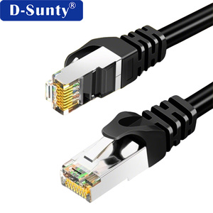 สายแพทช์อีเธอร์เน็ต Cat6 RJ45 26/24awg S/FTP สายทองแดงเปลือย 8p8c มาตรฐาน ROHS สายสื่อสาร SFTP - Product Image 1