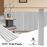 Panel de Pared WPC con Textura de Madera, Lámina de Chapa para Paredes Interiores, Uso Hospitalario, Retardante de Fuego, Precio al por Mayor Personalizado
