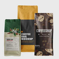 Sachet d'emballage à quatre soudures OEM ODM, personnalisable avec logo, refermable, pour aliments secs (chats, chiens, café, thé)