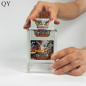 Simple Acrylic Case Display for Booster Box Half <b>18</b>-packs with Magnetic Card Top Loader 50mm Thickness - Product Image 3