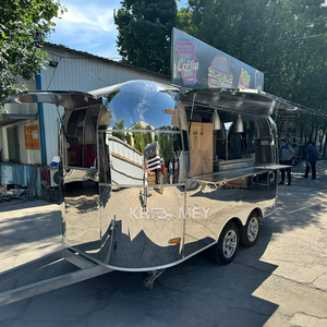 Chariots de vente ambulante en acier inoxydable de 4 m pour hot-dogs, chariot de restaurant mobile, chariot de boulangerie, camion de nourriture, remorque - Product Image 6