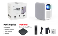 Proyector LED 4K Inteligente Portátil CRE CR32 con WiFi 5G, Altavoces Integrados, Mini Cine en Casa, Android 12, 650 Lúmenes, Estéreo HIFI